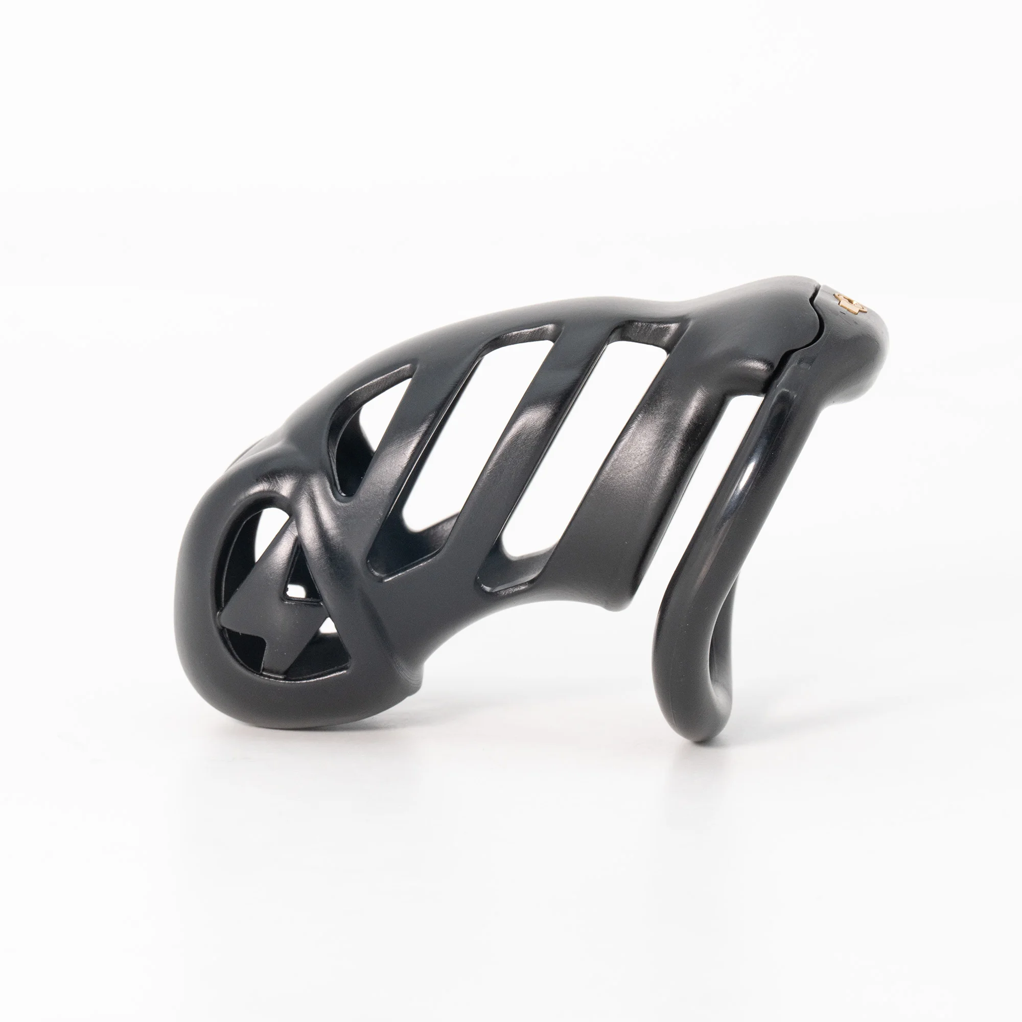 High quality Chastity Lock Cock Cage 3D Invisible Lock with 4 Arc Ring Testicle Chastity Belt BDSM Toy Hentai Bondage Sex ToyS - view 5