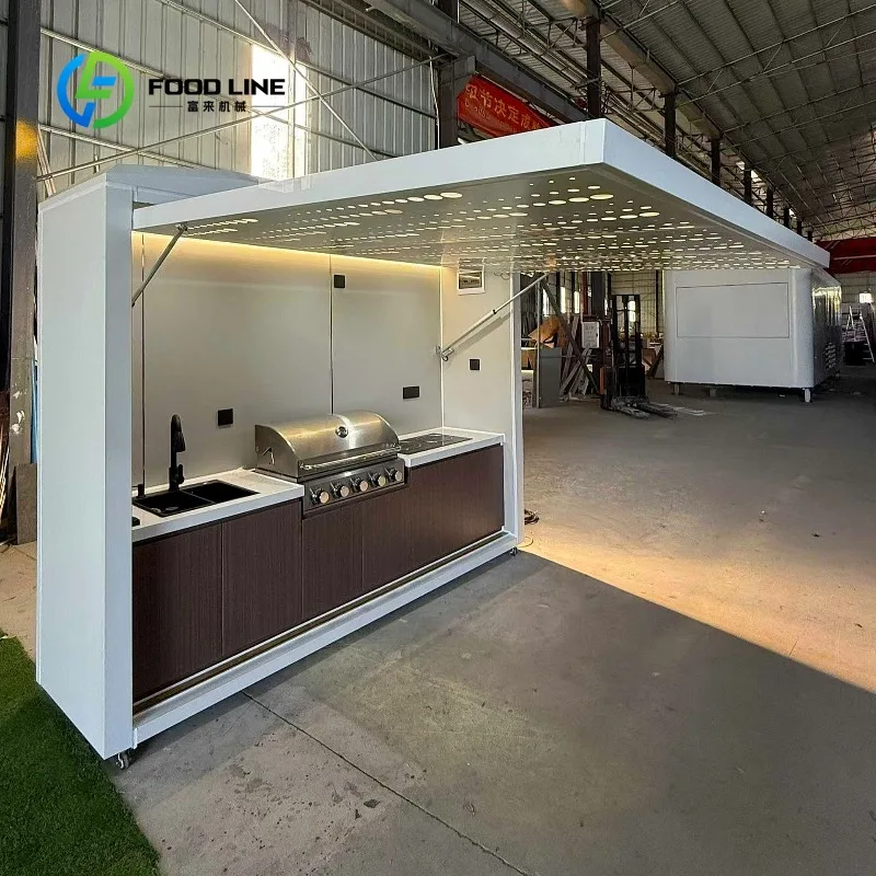 Customized Waterproof Foldable Outdoor Kitchen with Faucet All-in-One Station for Beach Camping Rainy Day Outdoor Parties