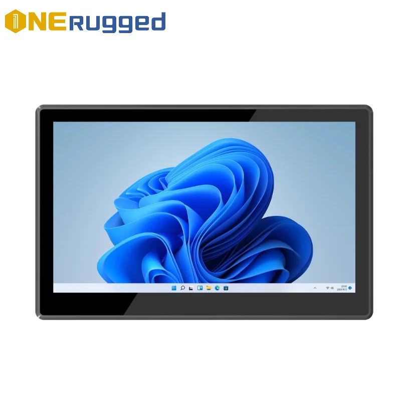 ONERugged P15A Embedded Industrial Touchscreen Pc All in One Touch Screen Panel Pc IP65  Wall Mount Fanless