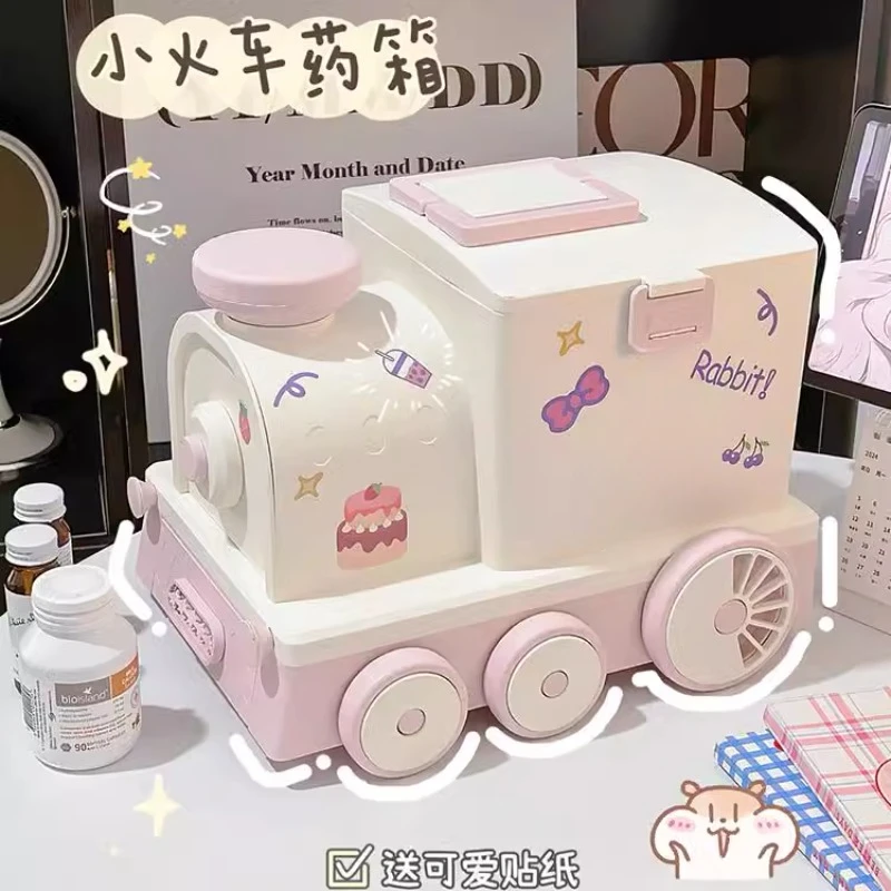 *Medicine Box Storage Box Family Pack Large Medicine Storage Box Portable Portable Household First Aid Kit Medicine