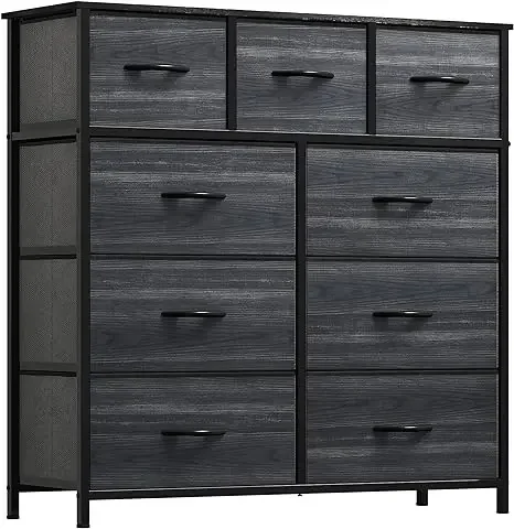 Dresser for Bedroom with 5/8/9 Drawers - Fabric Storage Tower, Tall Chest Organizer Unit for Living Room, Entryway,