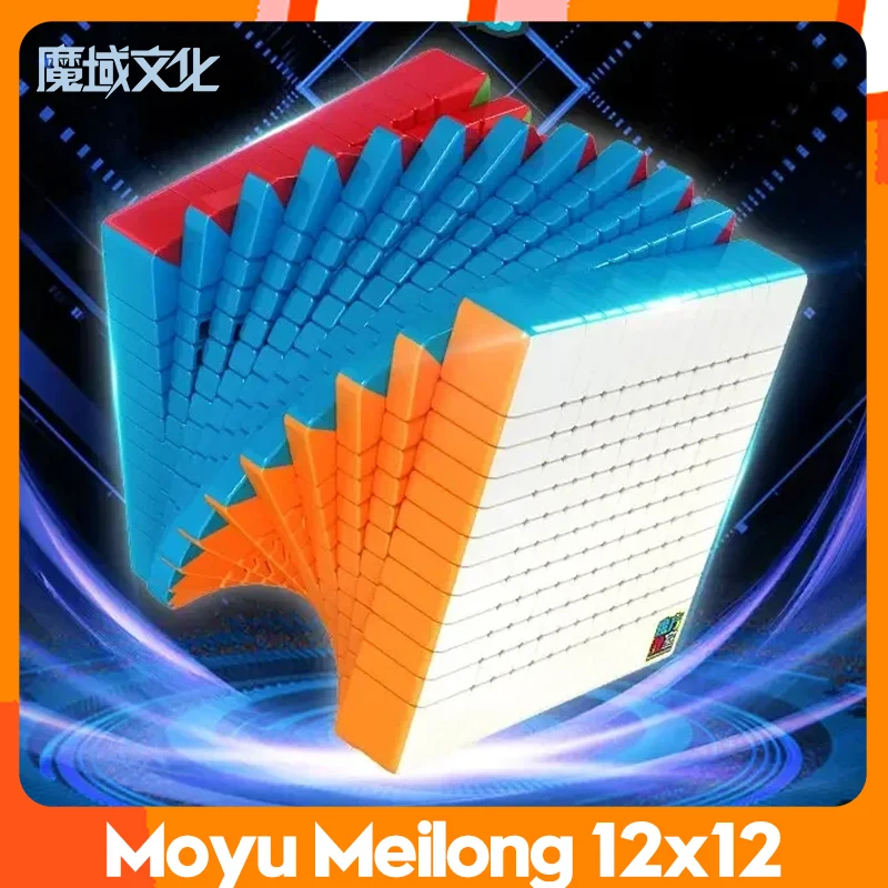 Moyu mfjs meilong 12 12 x12magic geschwindigkeit würfel aufkleber los profession elles zappeln spielzeug meilong 12x12 cubo magico puzzle