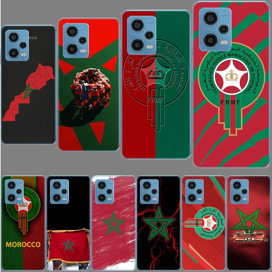 Coque de téléphone drapeau marocain, étui souple en TPU pour Xiaomi Poco X7 X5 X6 F6 Pro F7 Ultra M5S X3 M6 M5 X4 F4 GT Mi F5 F3 M3