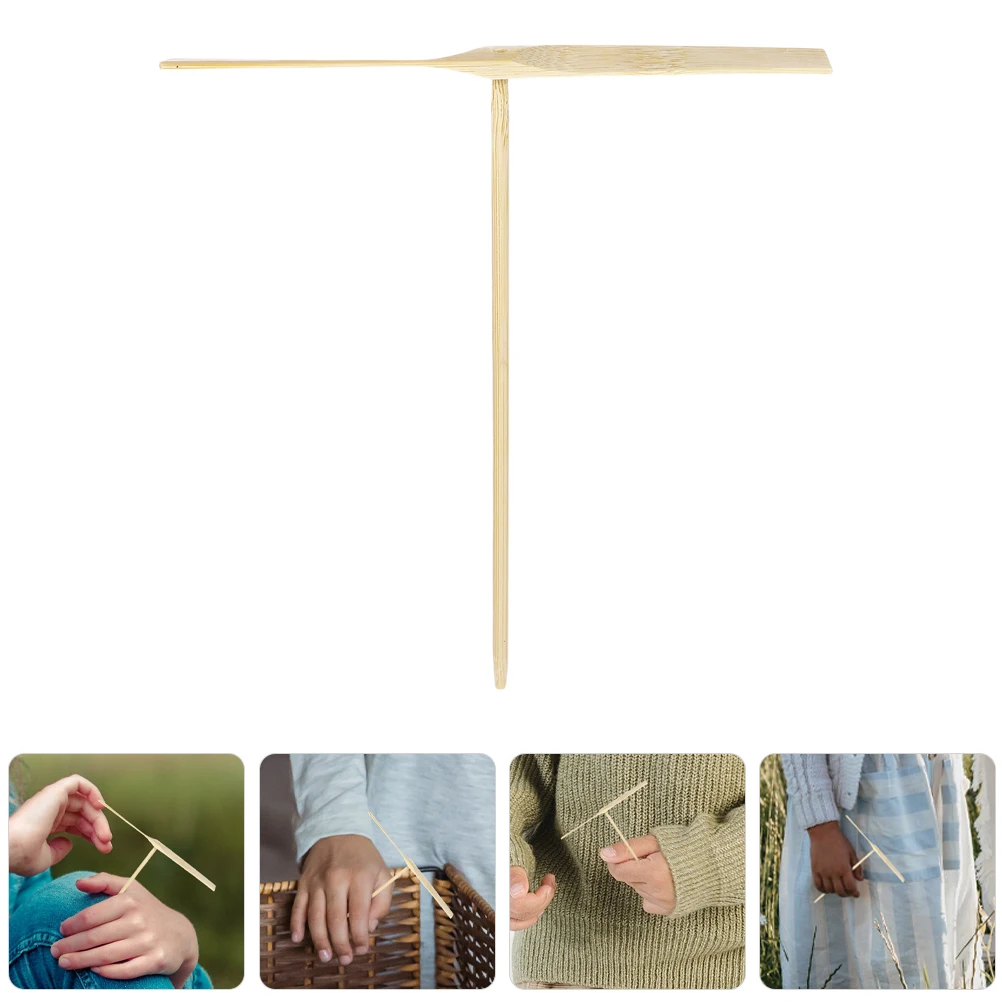 

Wooden Bamboo Dragonfly Helicopter Hand Toy Recreation Flying Toys Kid Kids Playthings Outdoor Portable