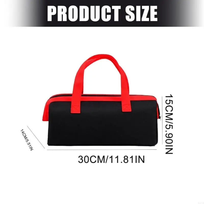 Compact Tool Holders Bag Feature Wide Opening and Easy Carry Handle Thickened Cloth Large Capacity 12x5.7in M4YD