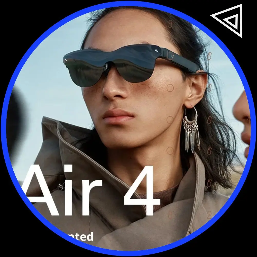 

RayNeo Air 4 Smart AR Glasses, Head-mounted TV, The First HDR10 Glasses Support iPhone 17 Portable HD Movie-watching XR Devices