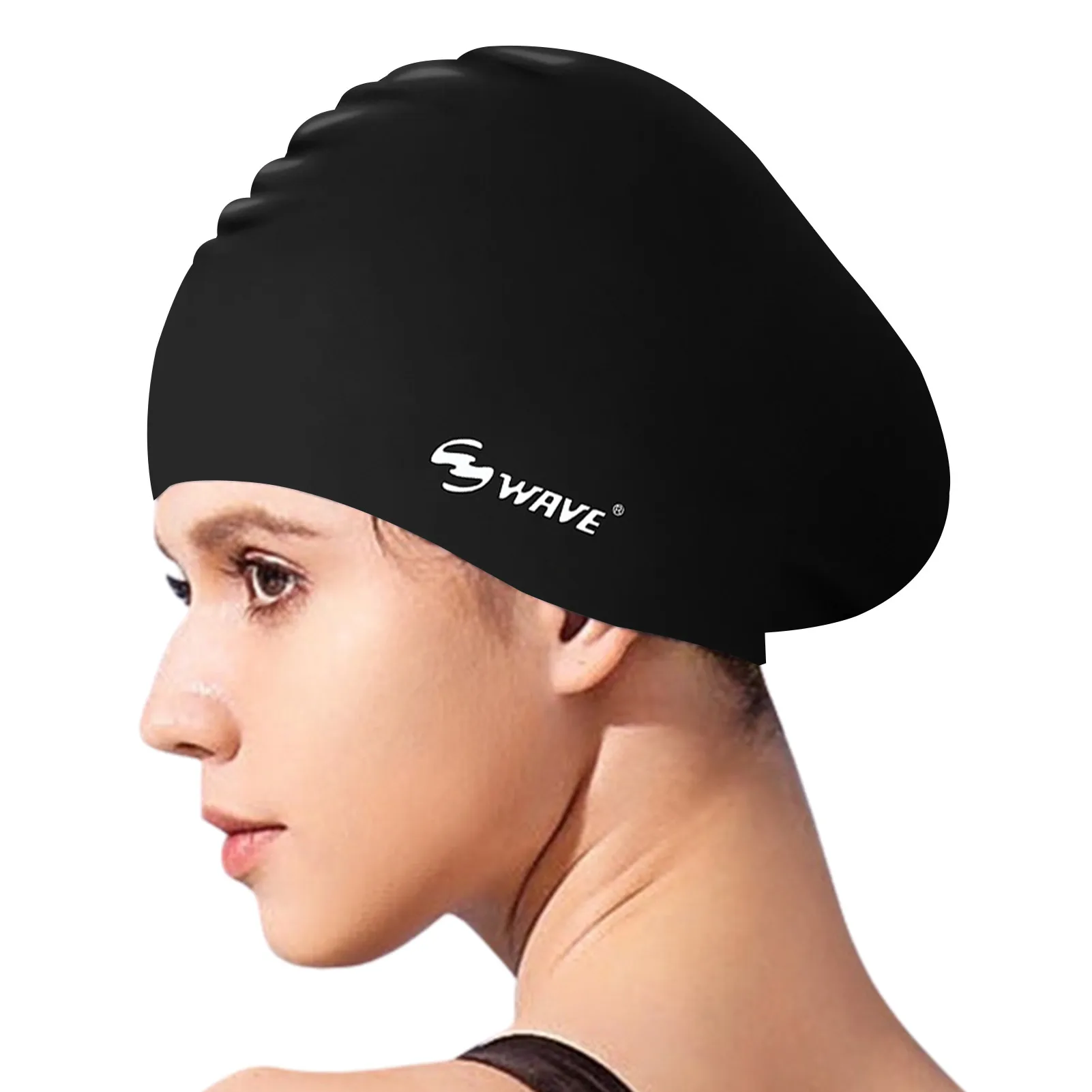 Silicone Swimming Caps Oversized Long Hair Swimming Caps Waterproof Swim Cap with Ear Protect Diving Bathing Hats Pool Accessori