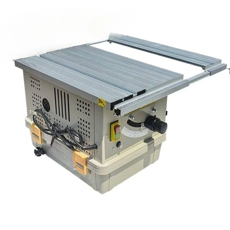Compact Sliding Brushless Quiet Push Table Saw For Solid Wood Floor Staircase Subfloor Cutting With Shroud Adjustable Angle