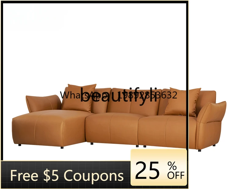 

FF Fabric sofa living room modern simple fabric combination sofa