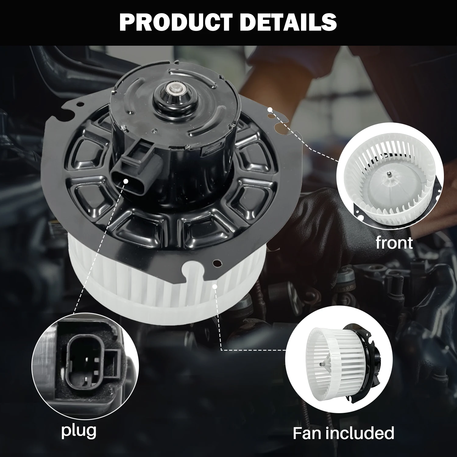 Aspligo 1 個新しいエアコン AC ヒーターブロワーモーターファン部品 89019112 615-00535 PM4000 6552599 2311566 3114 2613390