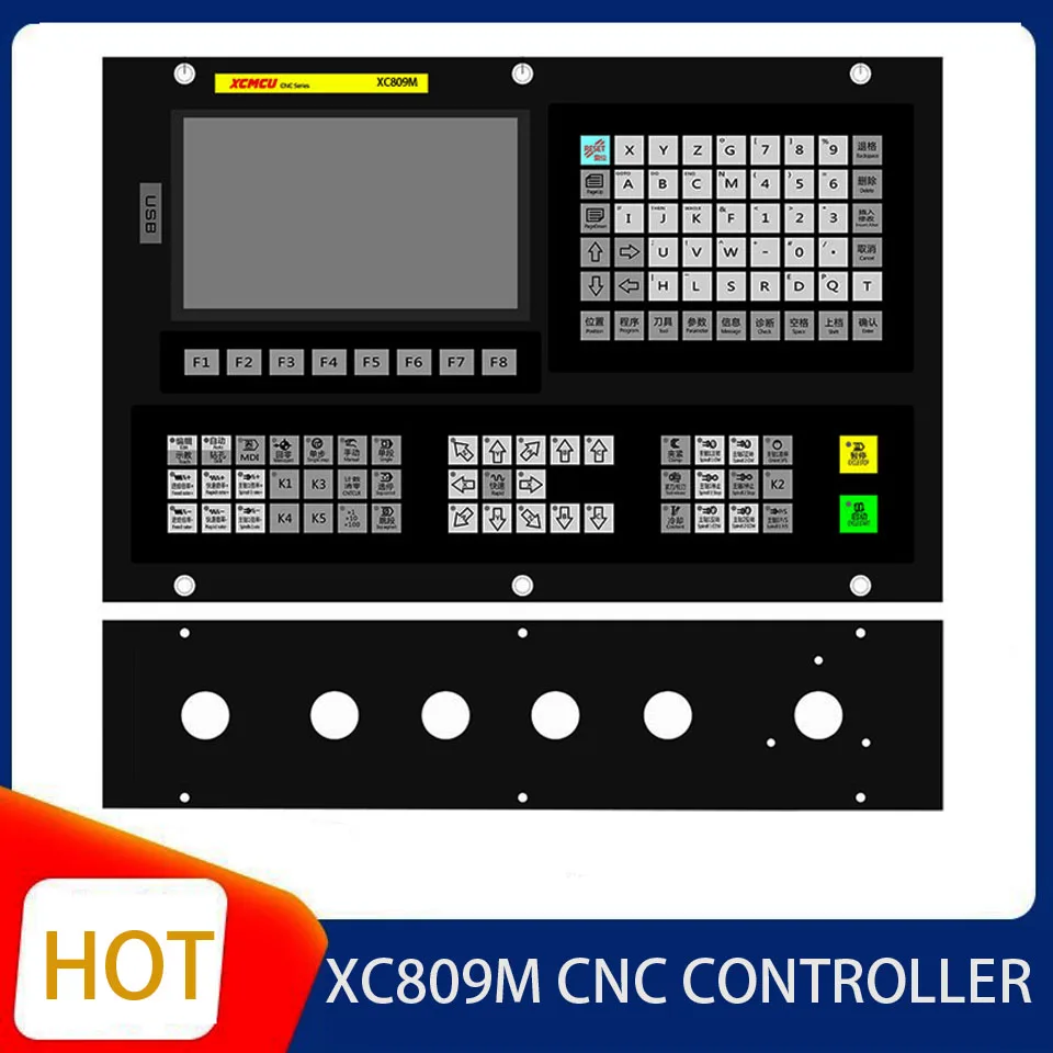 

XC809M 1/2/3/4/5/6 axis CNC system drilling and tapping various machine tools with tool magazine function 485 absolute value