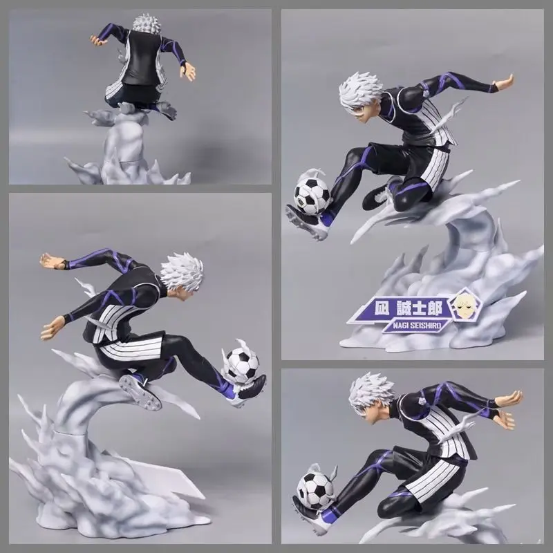 

Blue Lock Nagi Seishiro No.11 Soccer Player Football Scene Statue Figure Desktop Ornament Model Collectible Toy Gift