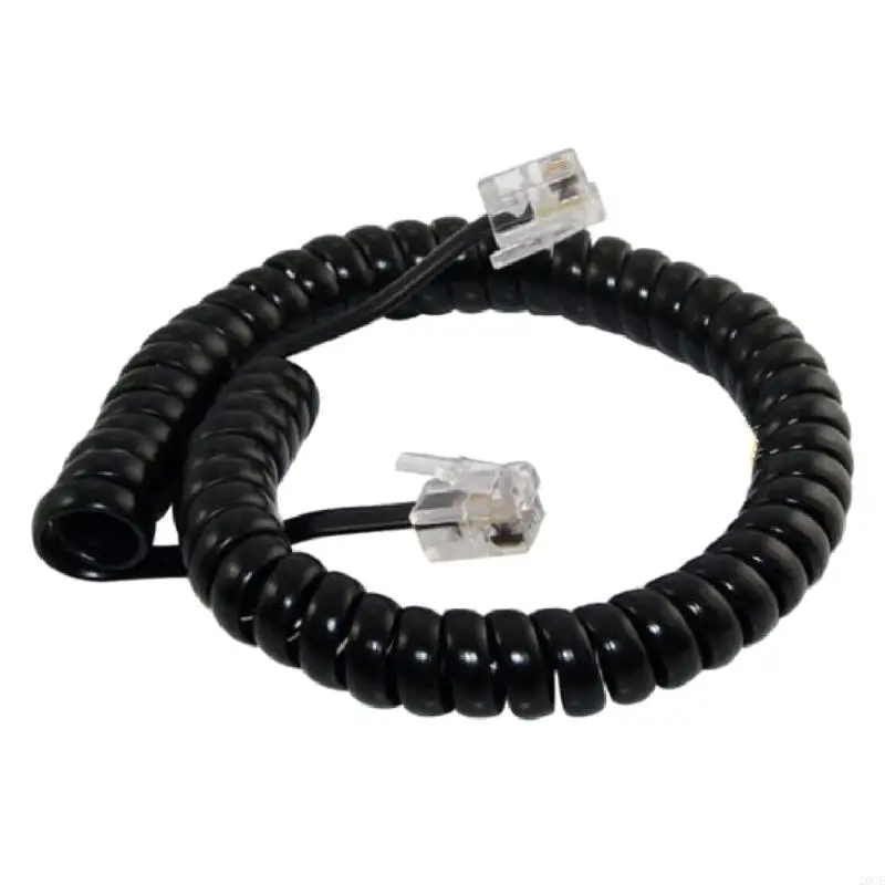 20CE RJ9 RJ11 4P4C Cavo telefonico a spirale Cavo fisso fisso per chiamate chiare durata 200 300