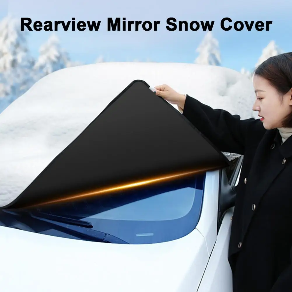 Car Windshield Snow Cover Foldable Design Anti-Freezing Frost-proof Simple Installation Window Ice Snow Cover Car Exterior Cover