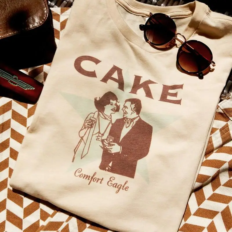 CAKE Band Comfort Eagle Unisex Sand Color T Shirt Full Size S-5XL