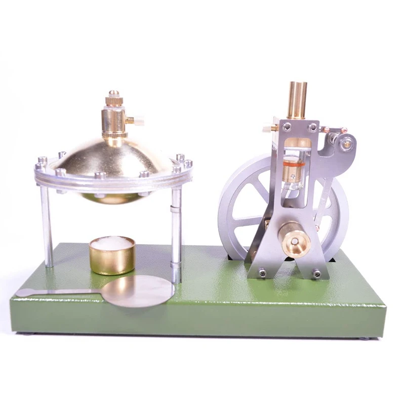 

Steam Engine Model,Vertical Transparent Cylinder Steam Engine Model Physics Science Experiment Model Toy