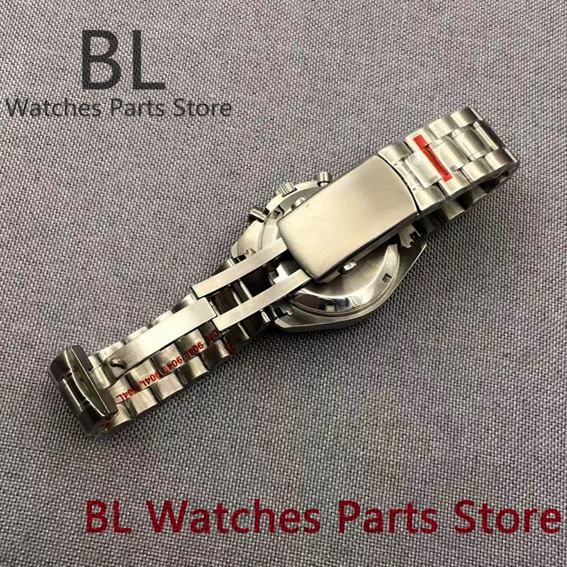 BL 39mm Silver Black Stainless Steel Watch Case For VK63 Movement Modified Replacement Watch Accessories Sapphire Glass image 4