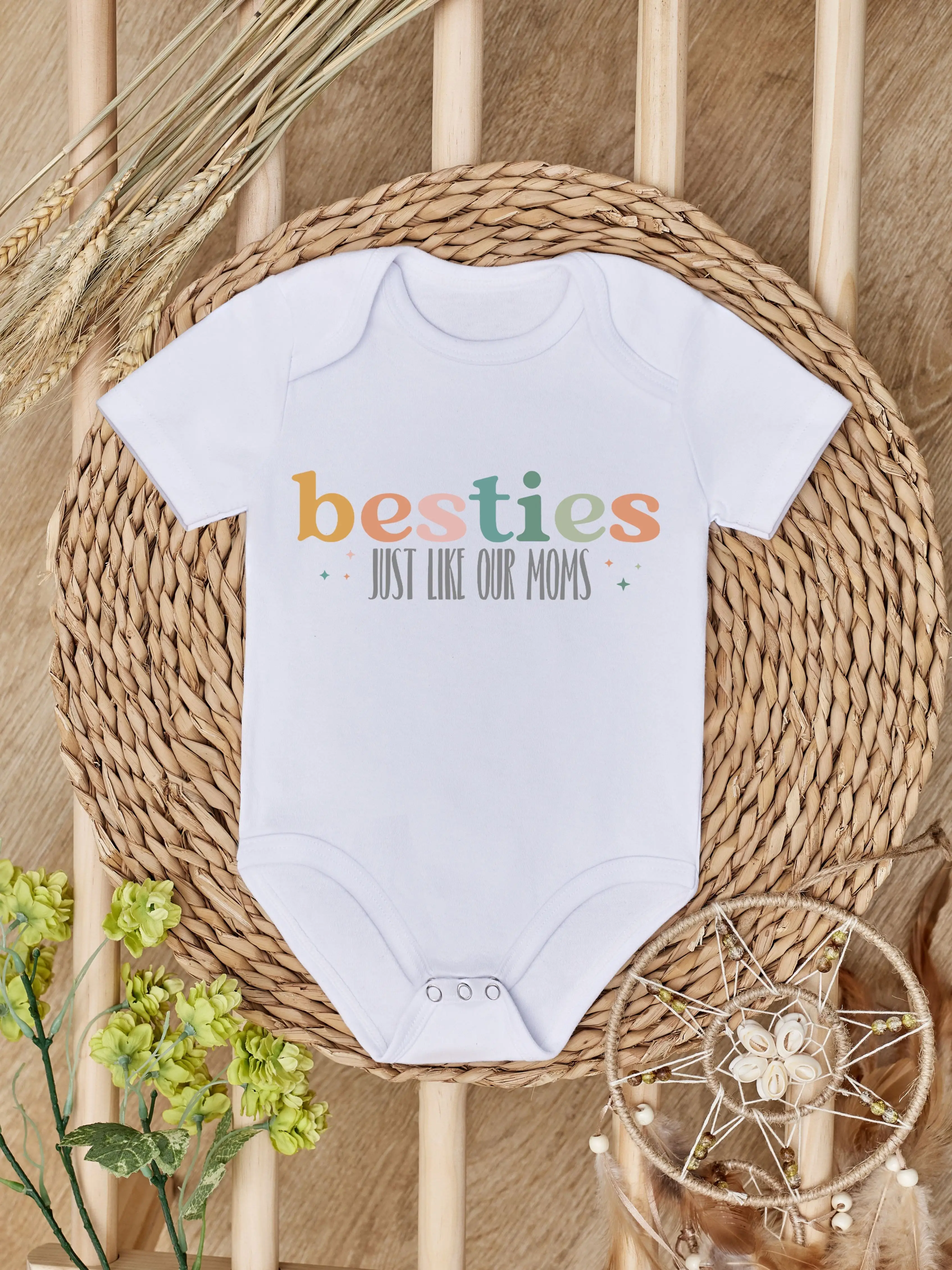 Newborn Jumpsuit Toddler Summer Baby Boys and Girls Letter Print Short-Sleeved Romper, for Outdoor Baby Gifts Cothing