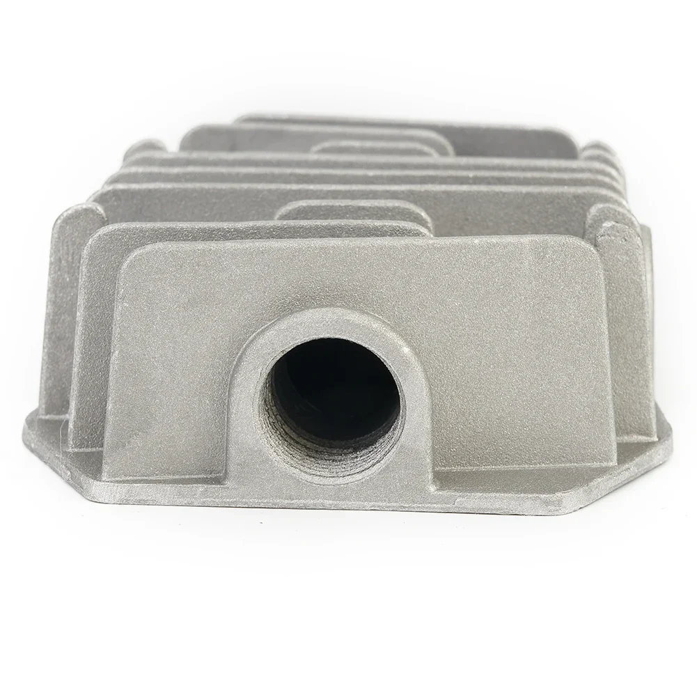 Air Compressor Cylinder Head G1/2in Thread Cooling Cover Spare Parts 48 X 72mm Home DIY Air Tool Replacement Accessories