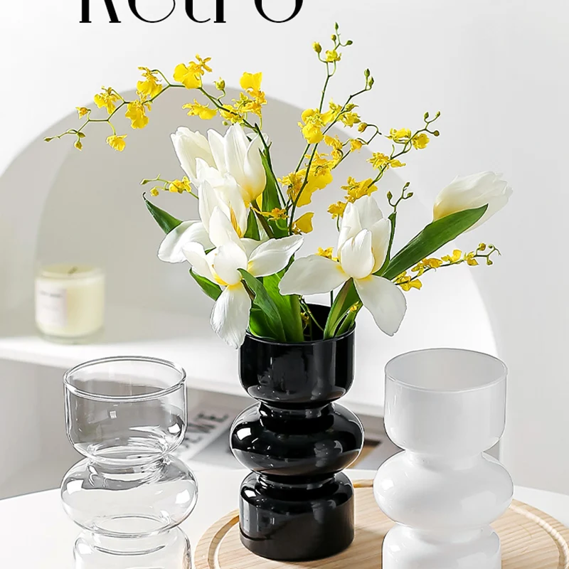 Hydroponics Wedding Flower Vase Flowers Glass Luxury Nordic Vase Design Pot Home Centro De Mesa Decorativo Home Decoration