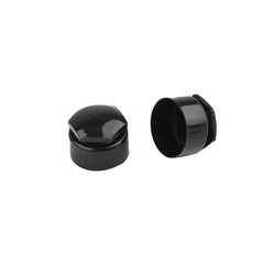 24PCS 17MM Wheel Nut Bolt Trims Studs Cover Black Anti-theft Protecting Cap Screws Plugs Wheel Nut Cap Locking Cap Parts
