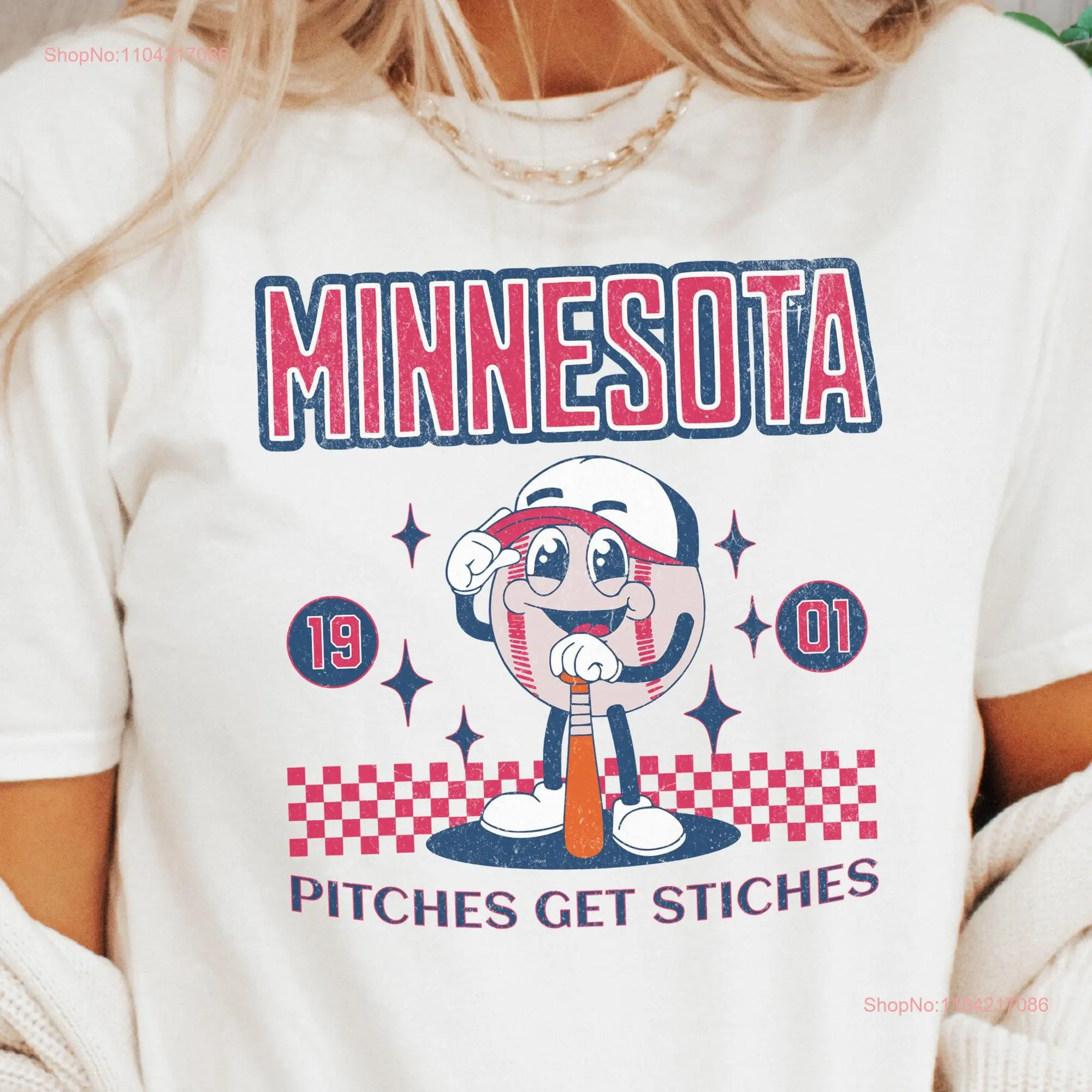 Minnesota Baseball T Shirt Twin Retro Game Day Vintage long or short sleeves