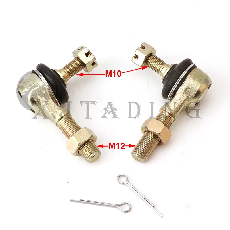 1 Pair M10-M12 Steering for CF Moto Steering Knuckle Cfmoto Tie Rod End Ball Joint Kit Force 1000 800 500 X6 ATV