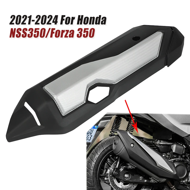 For Honda Forza350 NSS350 2021-2024 Motorcycle Exhaust Muffler Pipe Protector Cover Pipe Protection Heat Shield Shell Accessorie