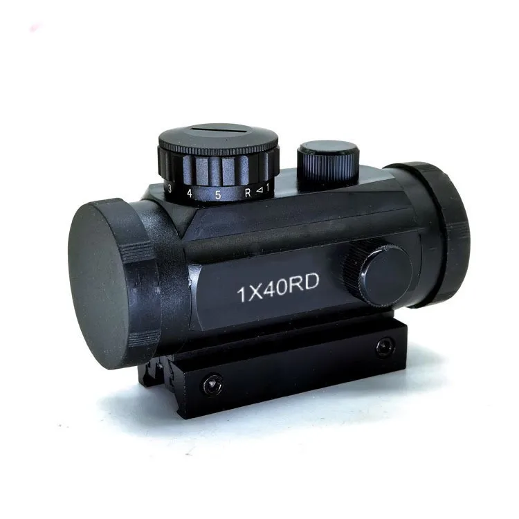 2024 Red 1x40 Dot Sight Rifle Scope 11mm and 20mm Rail Hunting Optics Holographic Red Dot Sight Scope For Gun