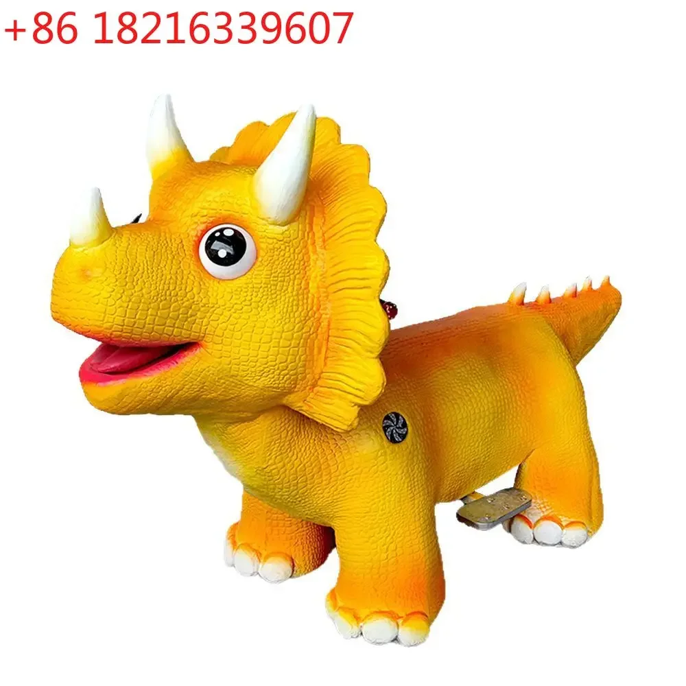 Dinosaur simulation model scenic spot movable large amusement equipment children's play running sports car