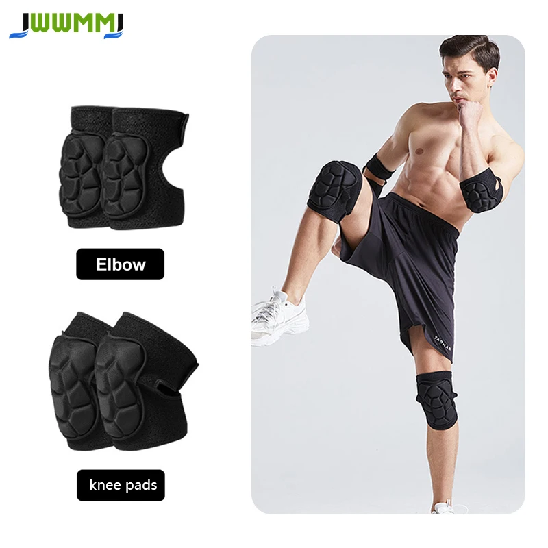 

1pair Knee Elbow Pads Brace Support for Cycling Skiing Snowboard Roller Skating Skateboard Extreme Sports Protective Gear