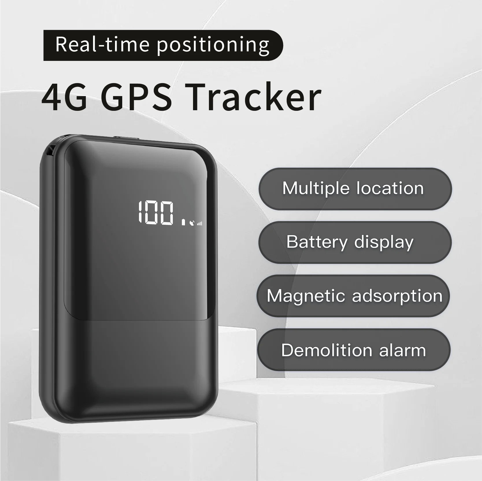 4G GPS OBD Tracker Lange stand-by met sterke magneet Simkaart Android App Track View Acc-detectie LBS AGPS-positionering