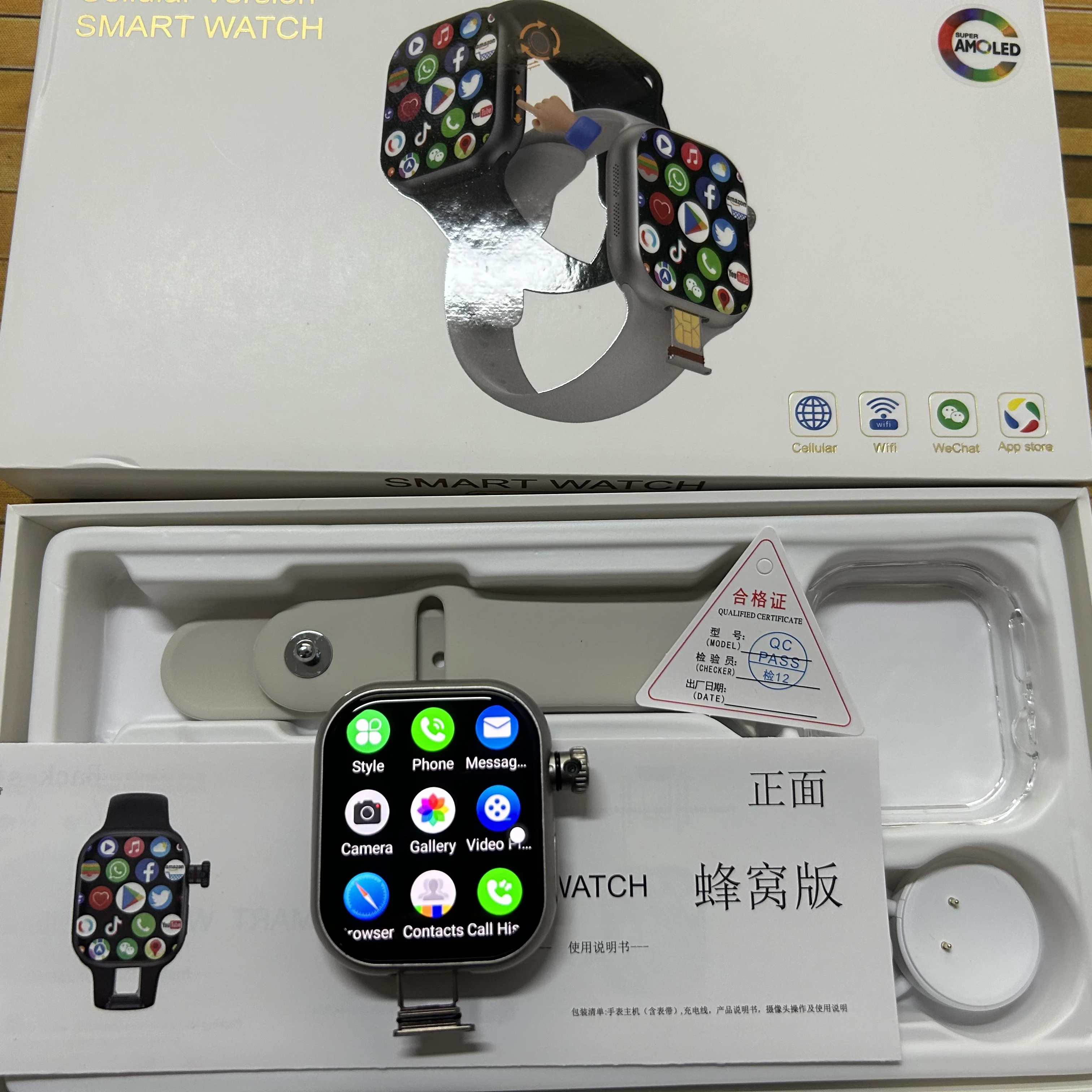 CD20 Smartwatch 2.29 بوصة Amoled أندرويد S10 Pro 5G ساعة ذكية للرجال مع كاميرا دوارة واي فاي شبكة GPS موقف بطاقة Sim Solt