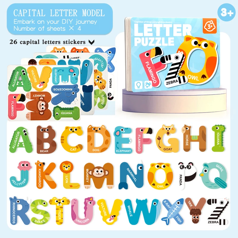 

Educational Magnetic Letters Numbers Puzzle Set Alphabet ABC 123 Fridge Magnets Preschool Learning Toys for Kids Birthday