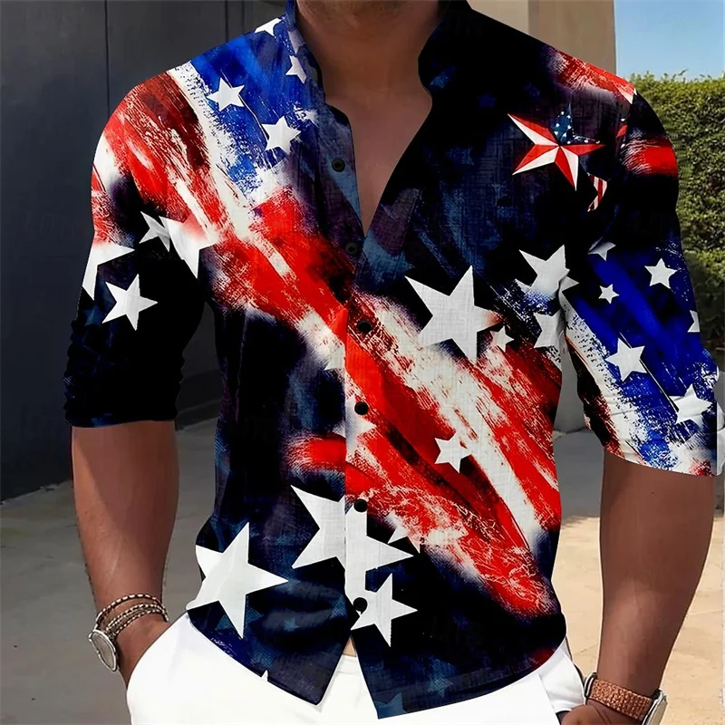 Camisa holgada de manga larga para hombre, Top de moda, selección de colores, empalme, primavera y otoño