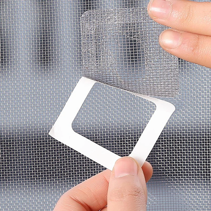 C 9/15PCS Window And Door Screen Repair Tape Grey Window Net Door Mesh Bed Canopy Patch Up Hole Mend Long Crack Mosquito Fix Net