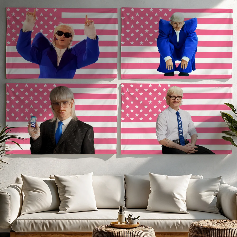 Singer J-Joost Klein Music flag Tapestries Outdoor Parties Bedrooms Living Rooms Dorm Rooms Wall Decor Banners Gifts