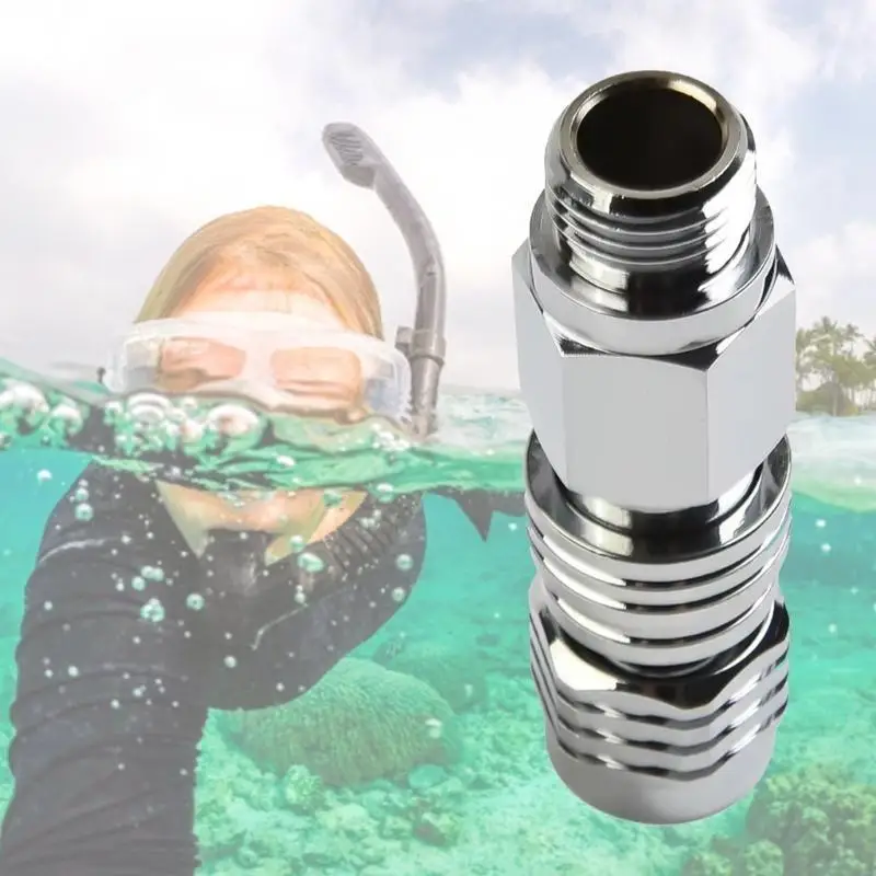  Diving Accessory Thread Adapter Male 9/16 to Female 9/16 Brass Interfaces Adapter Scubas Diving BCD Adapter Enduring