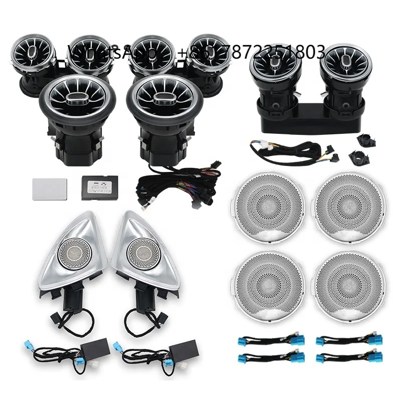 

W213 Full Set Ambient Light Kits Tweeter Speakers Rotary Treble Air Vents for E-Class W213