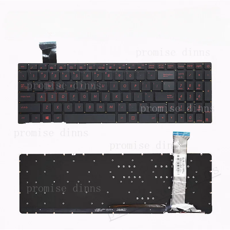 M  for Asus N551Q/JK ZX50J ZX50V FX-PLUS G551JX/VW GL552 N552V Notebook Laptop Keyboard US
