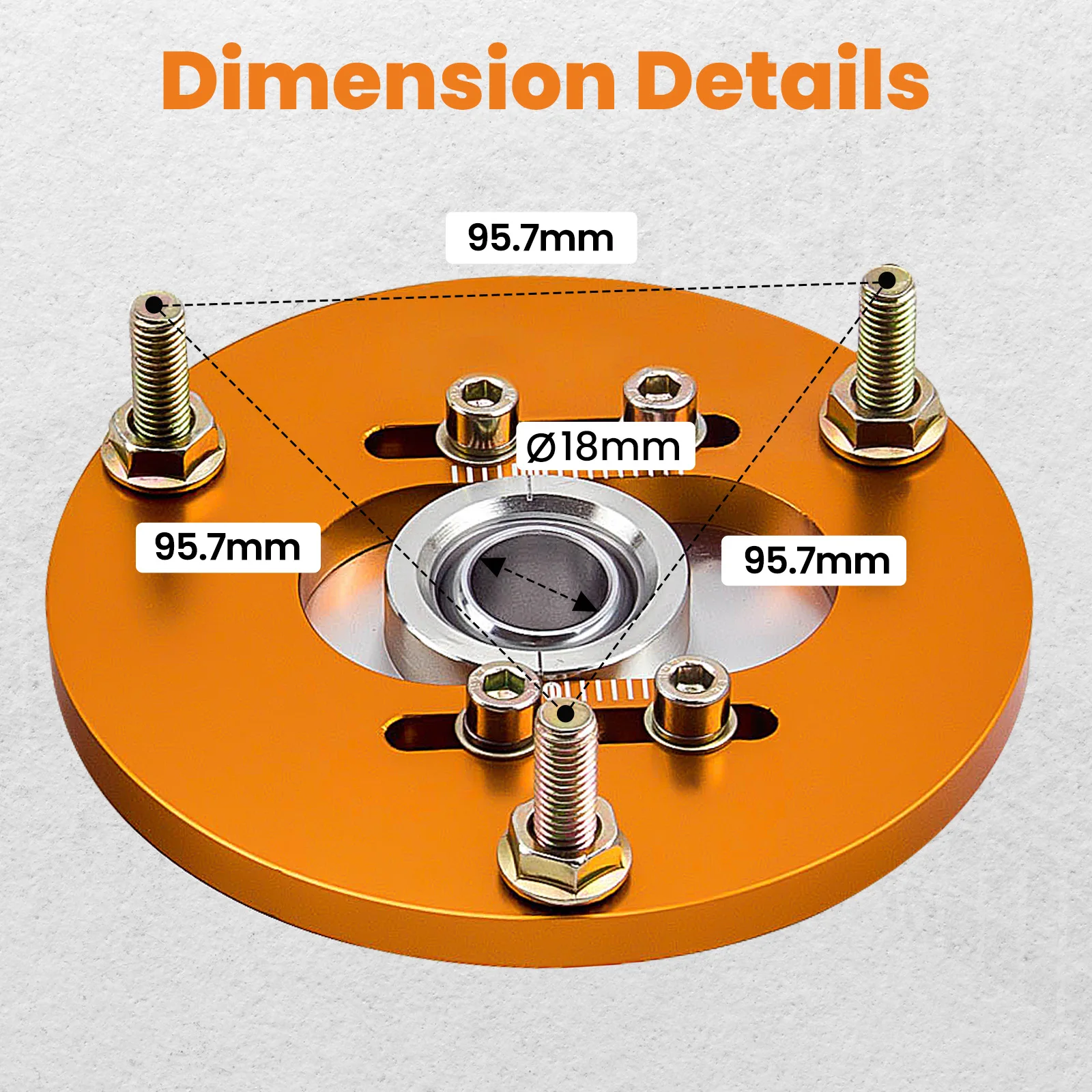 

Front Pair Coilover Pillow Ball Camber Plates Top Mount for BMW E36 3 Series