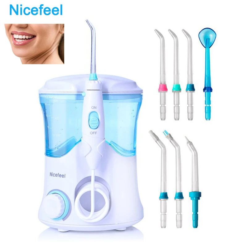 Electric 600ml Water Dental Flosser Oral Multifunctional Irrigator Dental Care Kit Teeth Cleaner with 7 Replaceable Jet Nozzles