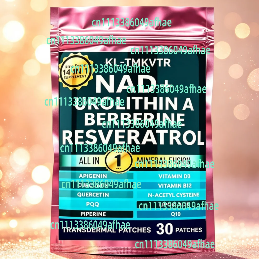 30 Patches Transdermal NAD Patches for Men And Women with Resveratrol And Urolithin a Anti-Aging Longevity Cellular Energy Suppo
