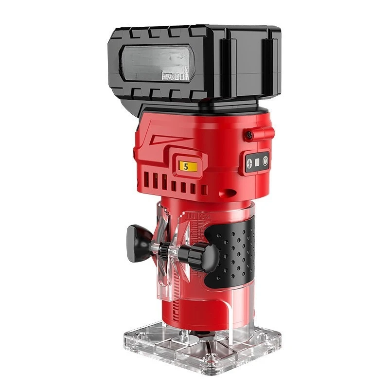 

Brushless Lithium Battery Woodworking Trimming Machine: Household Rechargeable Electric Tool for Slotting & Edge Trimming