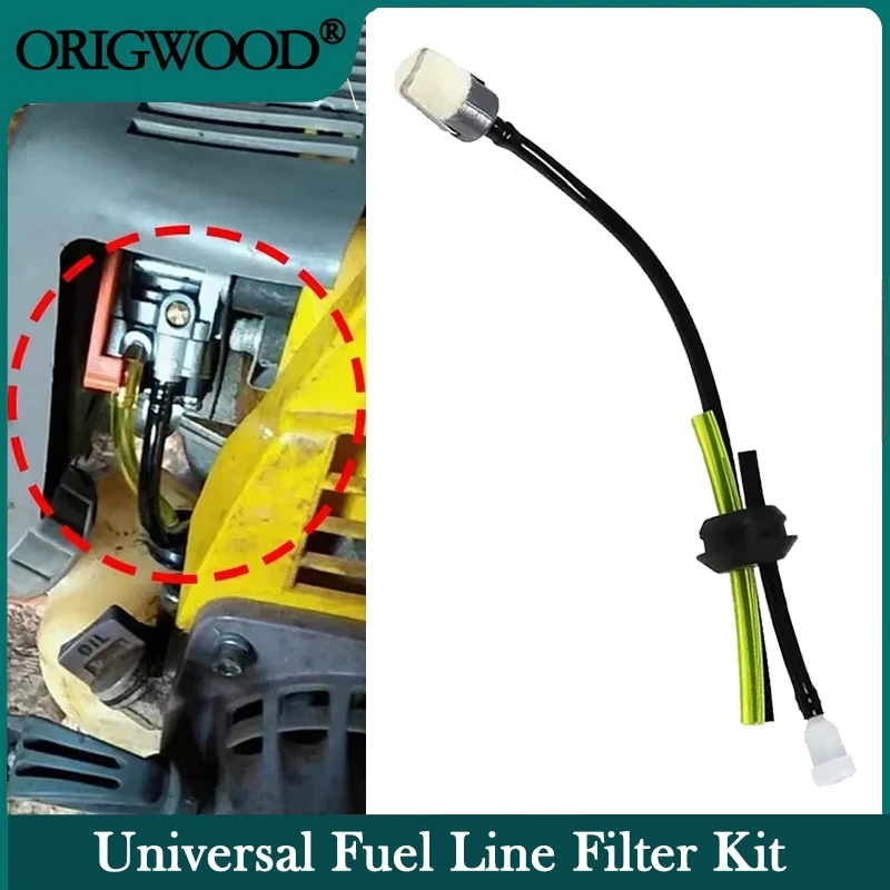 

1~50 Sets Fuel Pipe Filter set For Chainsaw Lawn Mower Grass Trimmer Fuel Tank Filter Universal Oil Pipe Fuel hose Garden Tools