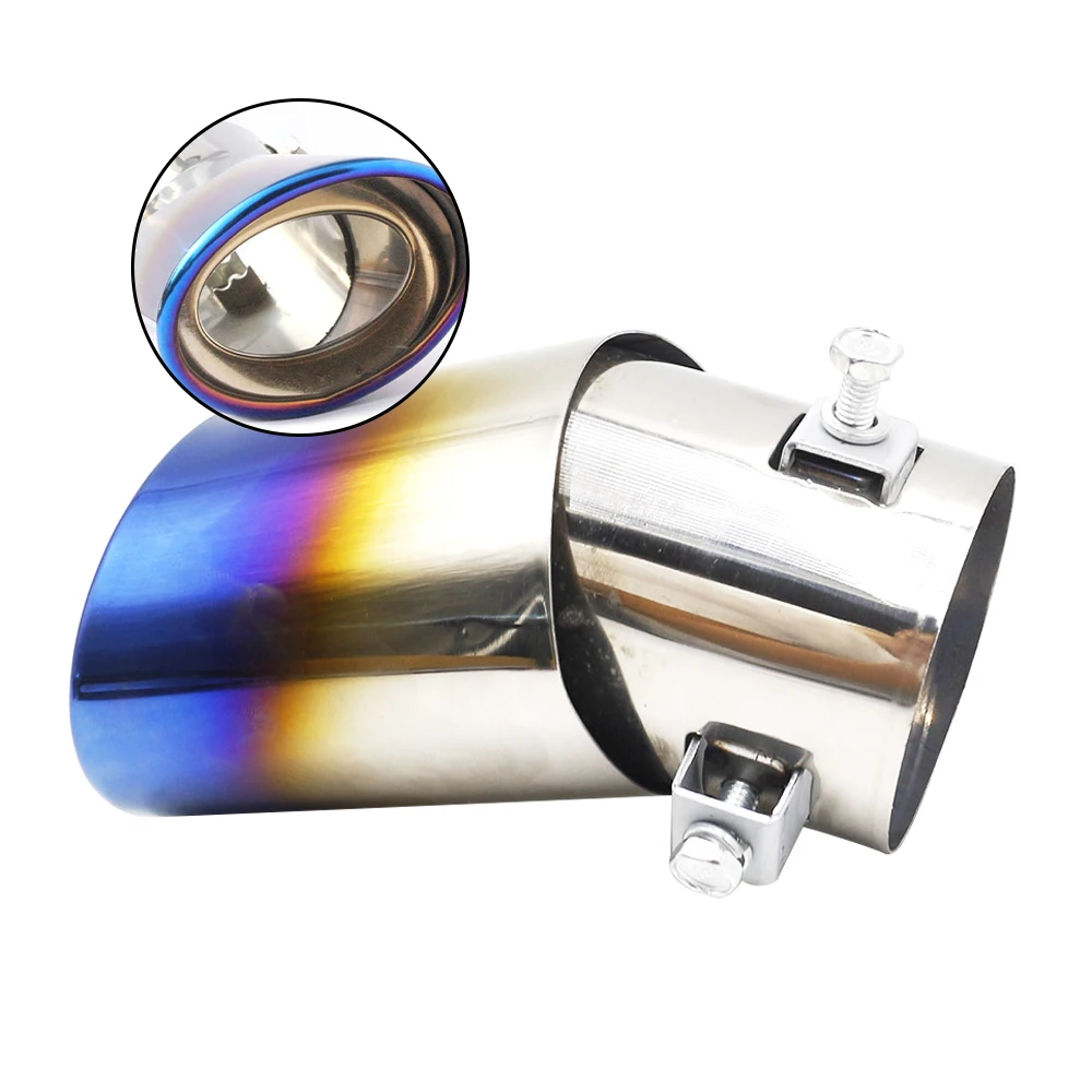 Car Exhaust Muffler Tip Round Stainless Steel Pipe for BMW F15 X5M E71 E87 E63 E64 F06 X6 X6M E82 E46 E90