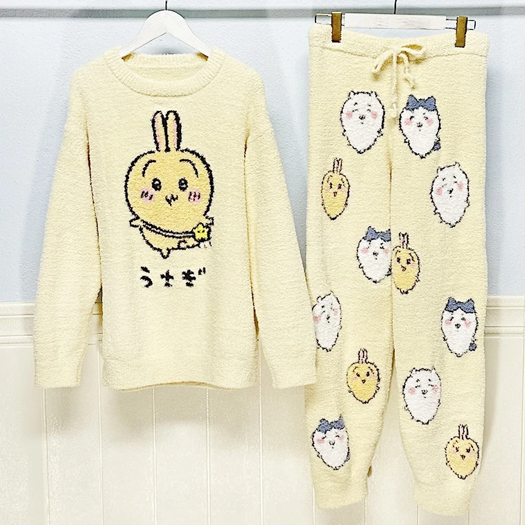 Original Creation Winter Thick Home Wear Long Kawaii Room wear For Girls Cute Cartoon Pajamas