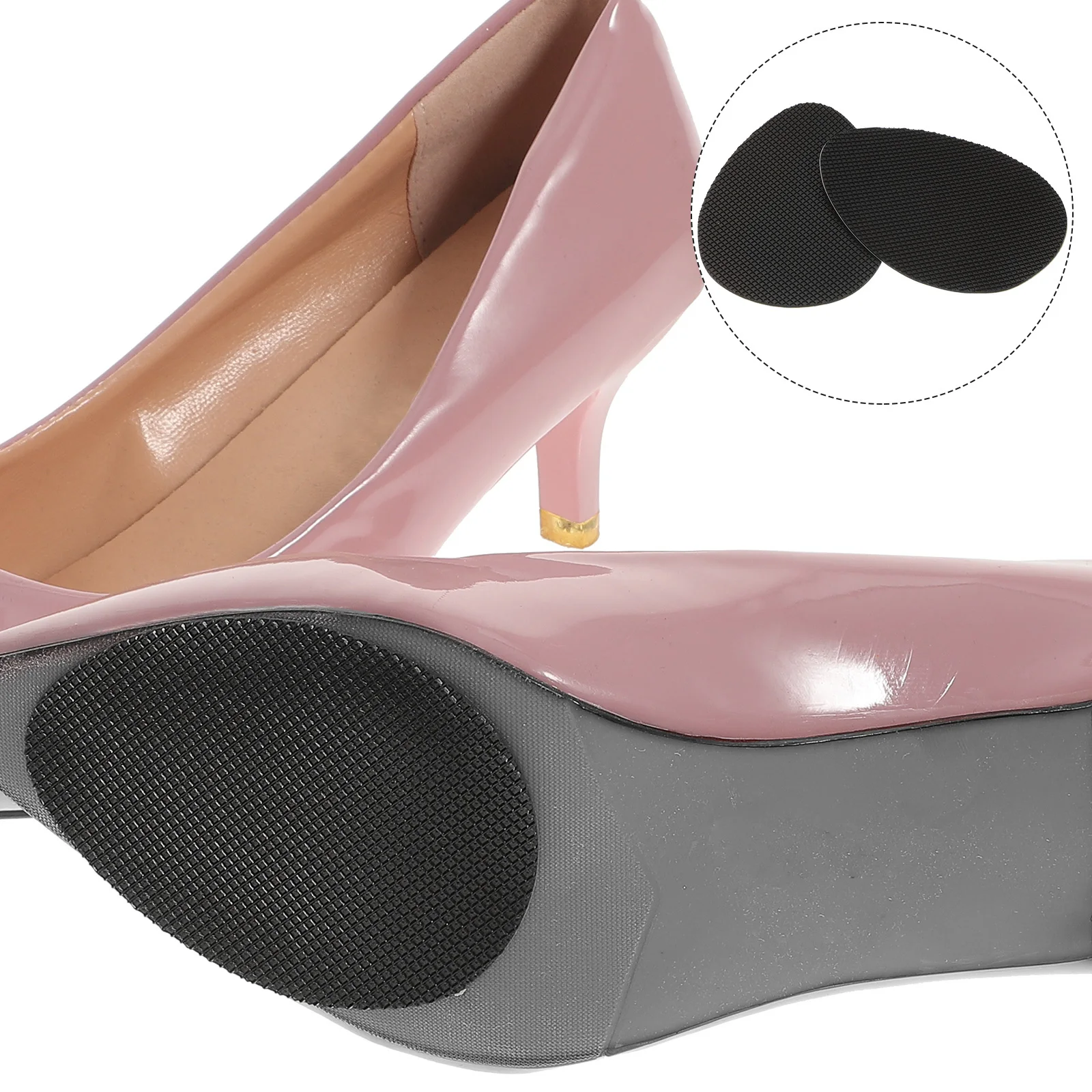 

6 Pairs Anti-slip Self-adhesive Protector High Heel Pads Non- For Shoes Ideal On Icy Surfaces