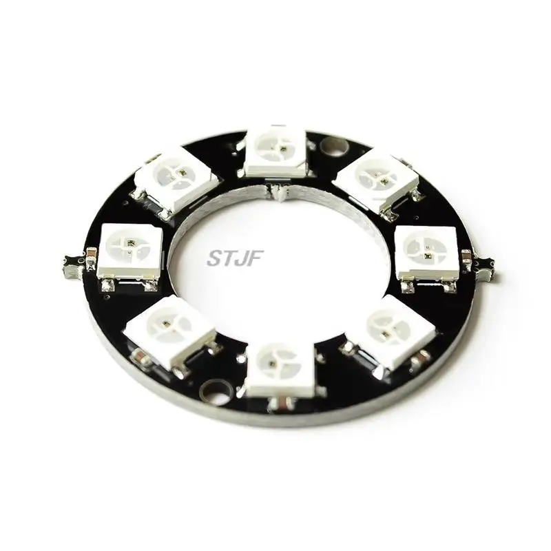 5pcs/lot WS2812 8-Bit RGB LED Ring 5050 Built-in RGB Driver Precise