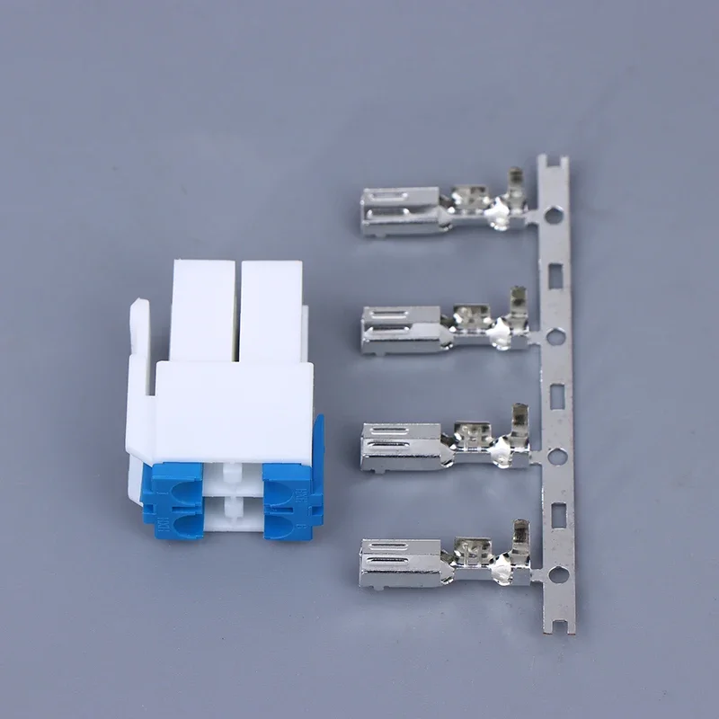 1Set 4-Pin Power Connector Plug For IC-7000 IC-7100 IC-7400 IC-7600 YAESU FT-450 KENWOOD TS-480 Radio DIY Cable Plug